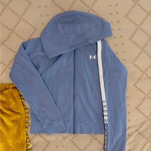 Under Armour Light Blue Full-Zip Hoodie